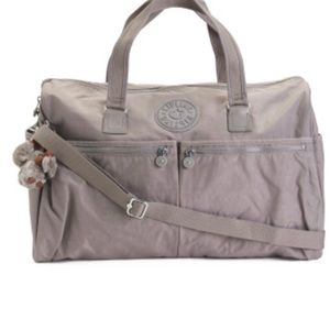 Kipling BEAUTIFUL X-LARGE TOTE SIZE 20x7.5x12.5x9.5WEEKEND BAG..COLOR COOL GRAY.